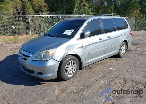2007 Honda Odyssey Ex-L из США, поврежденный, VIN 5FNRL387X7B044133